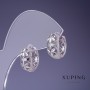 Kolczyki Xuping 8×14 mm rhodiowane