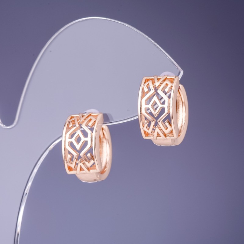 Kolczyki Xuping 8×14 mm pozłacane 18K