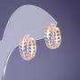 Kolczyki Xuping 7×16 mm pozłacane 18K i rodowane