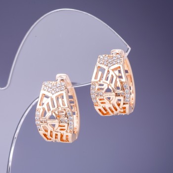 Kolczyki Xuping 12×18 mm „Pozłacane 18K”