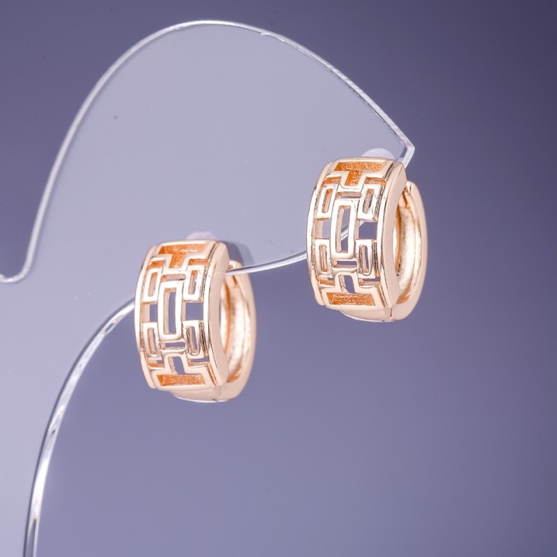 Kolczyki Xuping 14×8 mm «pozłota 18K»