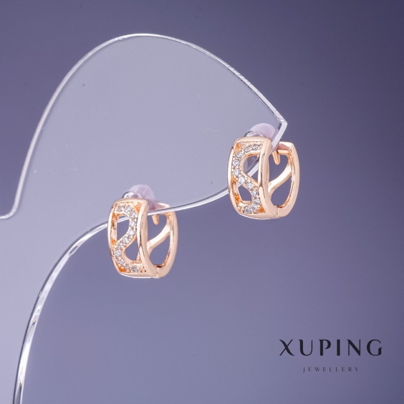 Kolczyki Xuping 11×5 mm "pozłota 18K"
