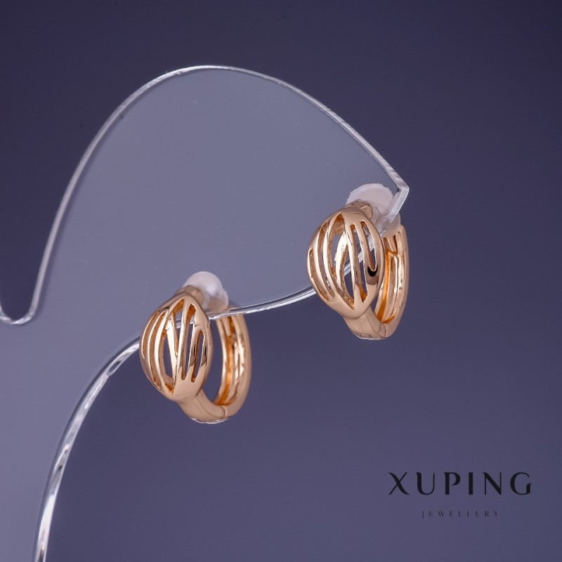 Kolczyki Xuping 7×13 mm pozłacane 18K