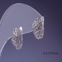 Kolczyki Xuping rodowane 16x8 mm