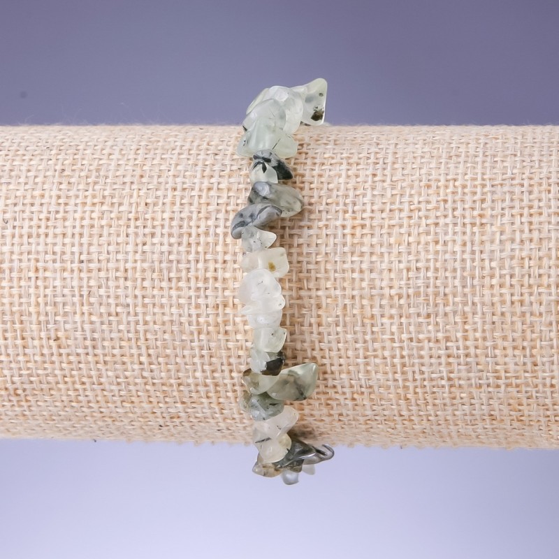Bransoletka z prenitu – drobinka 8×5 mm, długość 18 cm, na elastycznej gumce