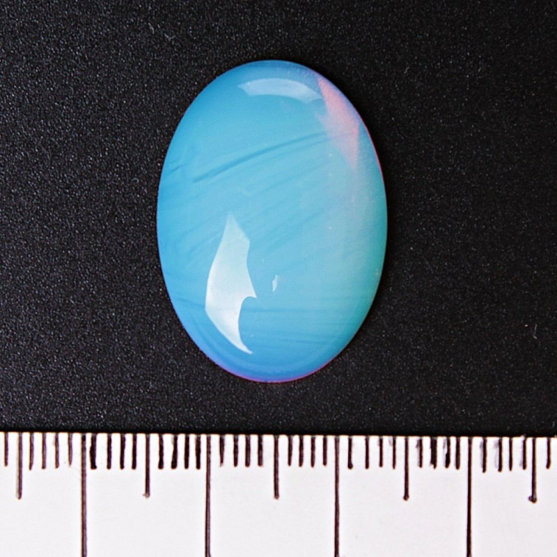 Kaboszon z kamienia księżycowego (syntetyczny) 25×18 mm