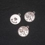 Zawieszka Zodiak Panna, średnica 17 mm, opakowanie 20 g ± 12 szt.