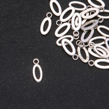Okucia zawieszka litera "O" 17x7 mm opakowanie 20 g (+ - 25 szt.)