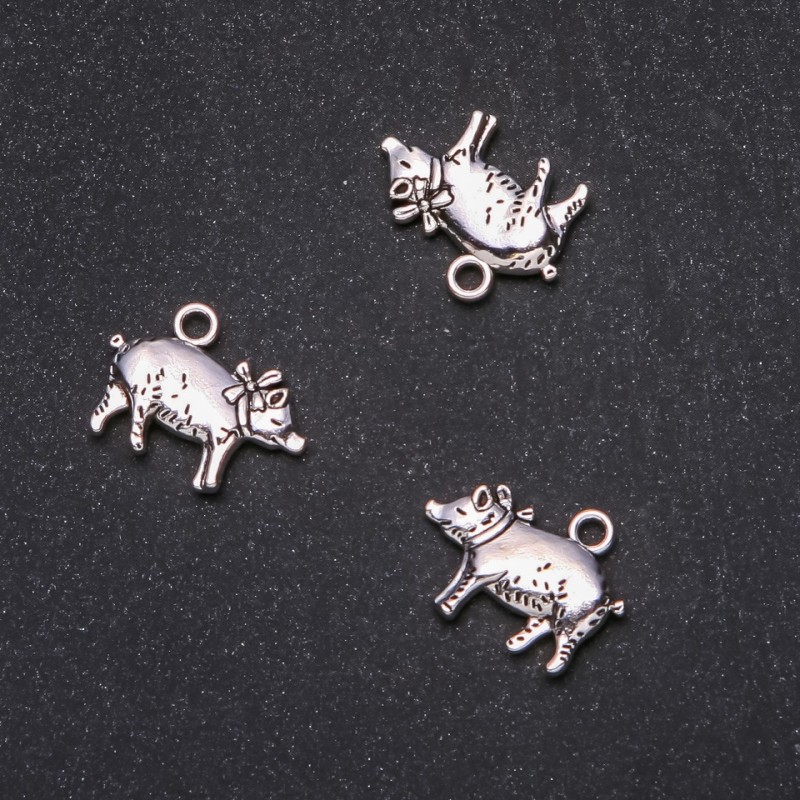 Zawieszka Świnka 20×16 mm, opakowanie 20 g, ±8 szt.