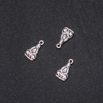 Okucia do biżuterii – zawieszka Mędrzec 17×9 mm opakowanie 20 g ± 20 szt.