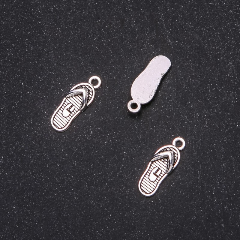 Zawieszka do biżuterii „Klapki” 8×21 mm opakowanie 20 g ± 16 szt.