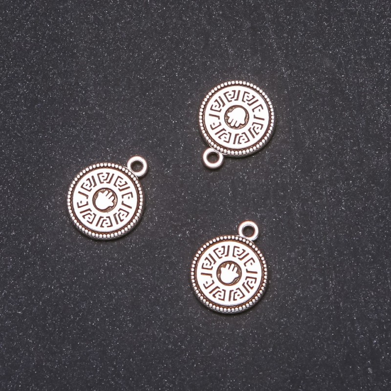 Zawieszka jubilerska „Moneta dłoni” 15×18 mm, opakowanie 20 g, +/- 9 sztuk