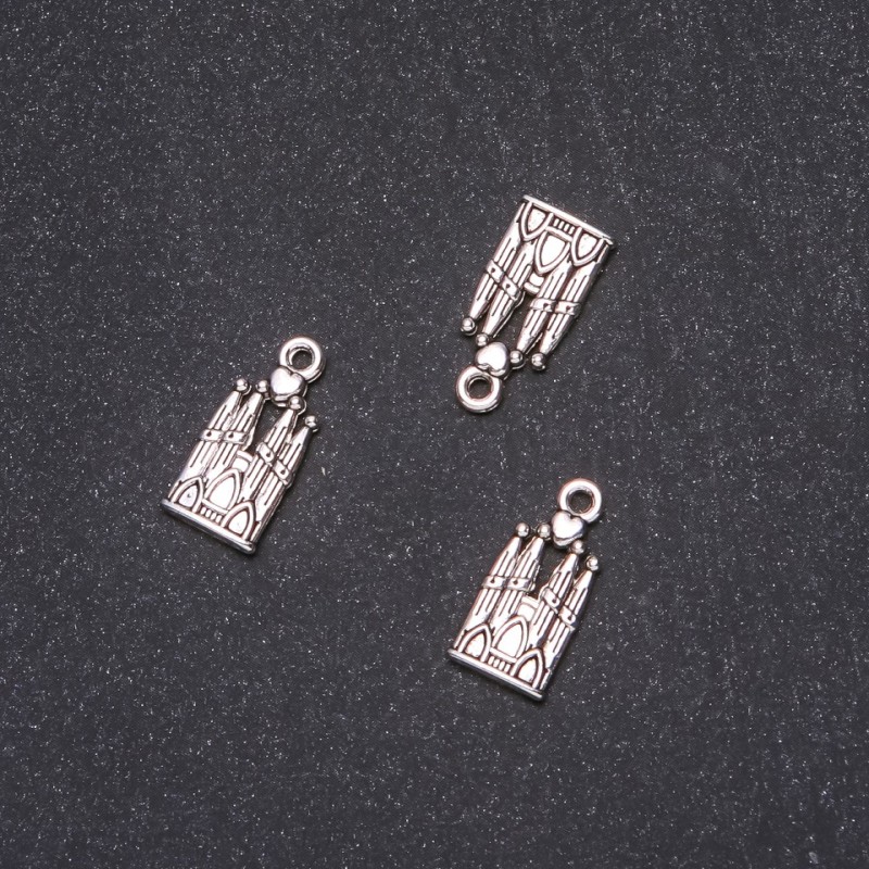 Wisiorek Zamek 9×19 mm, opakowanie 20 g ± 18 sztuk
