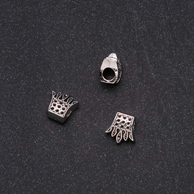 Koralik Pandora «Korona» 12×12 mm, średnica 4,5 mm, opakowanie 20 g ±9 szt.