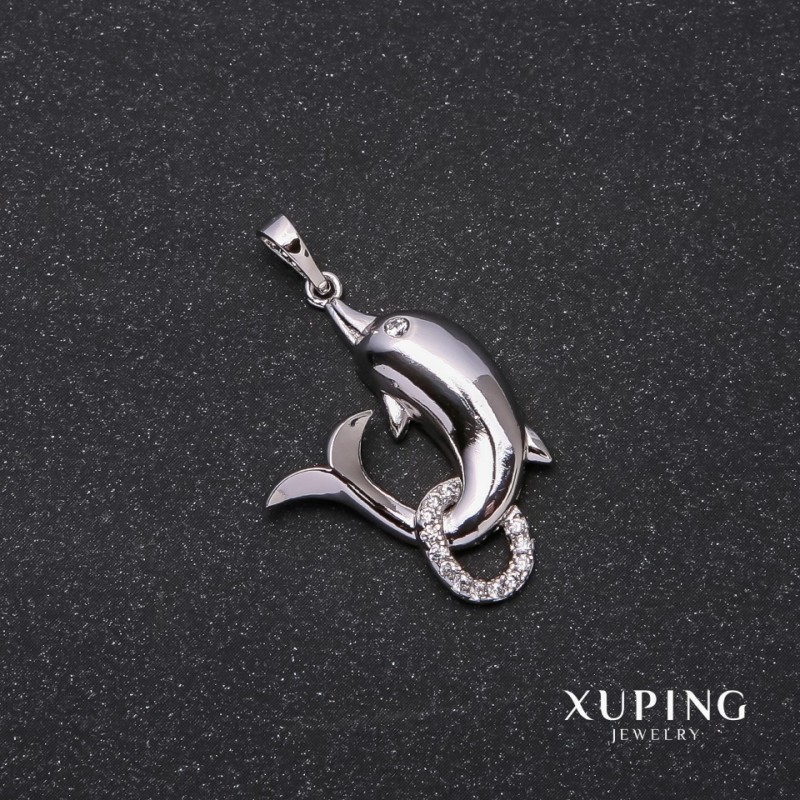 Wisiorek Xuping Delfin 33x28x20 mm rodowany