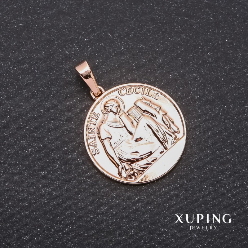 Wisiorek Xuping \"Saint Cecile\" 25×35 mm pozłata 18k