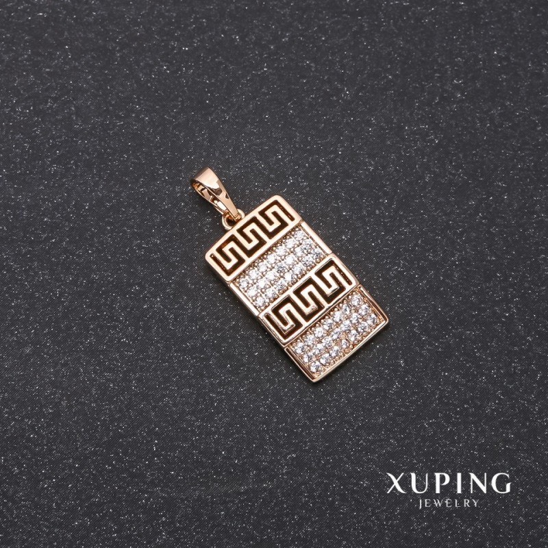 Wisiorek Xuping w wzorze «Versace» 11×19×26 mm, złocenie 18k