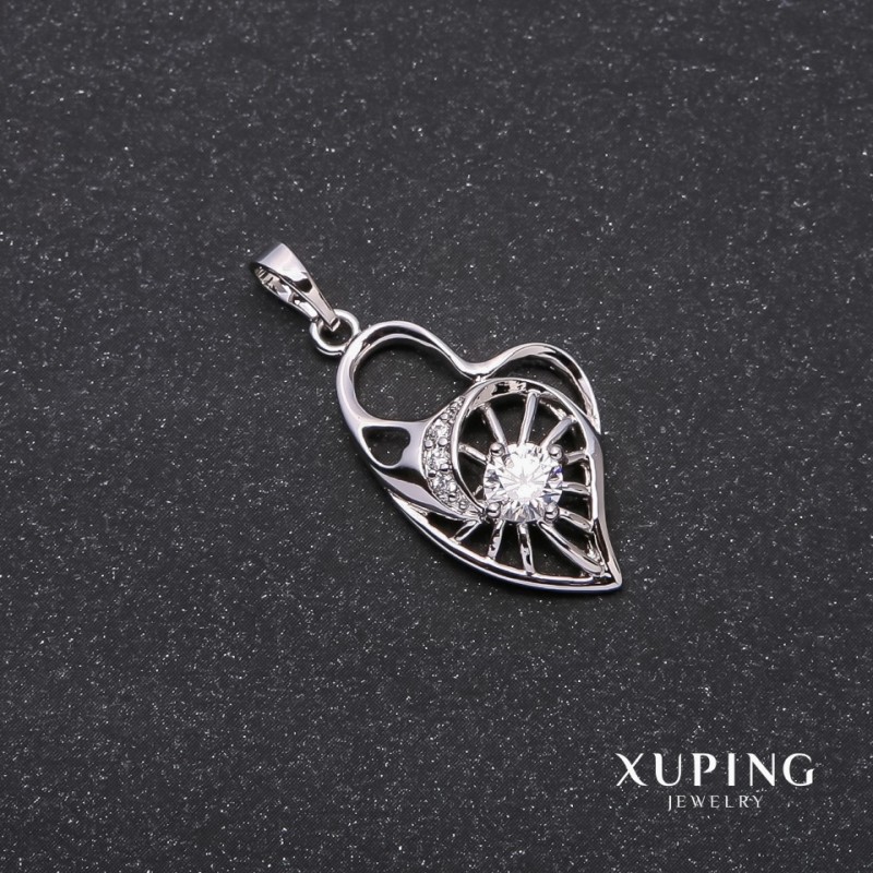 Wisiorek Xuping Serce 15×25×31 mm rodowany