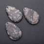 Wisiorek z naturalnego kamienia jaspisu w kształcie kropli 55×36 mm