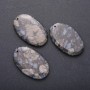 Wisiorek z naturalnego kamienia jaspisu owalny 55×35 mm