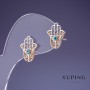 Kolczyki Xuping «Dłoń» 14×11 mm pozłocenie 18K