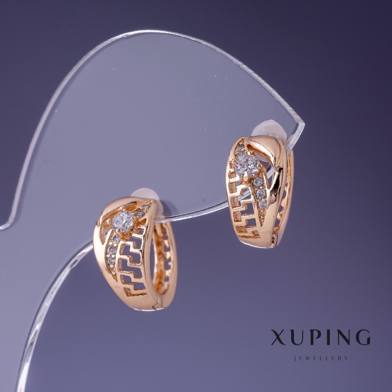Kolczyki Xuping 8×14 mm „pozłocenie 18K”