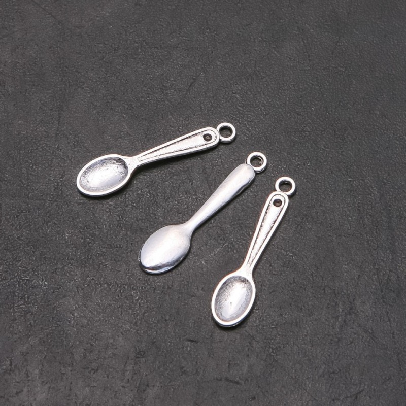 Okucie zawieszki «Łyżeczka», średnica 6 mm, długość 2,5 cm, średnica 1,75 mm, opakowanie 20 g, 34 szt. (+ -)