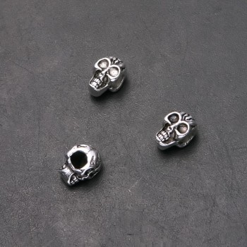 Czaszka Pandora – element ozdobny, średnica 8 mm, średnica 4,5 mm, długość 12 mm, opakowanie 20 g, 9 szt. (±)