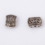 Rozdzielnik rzędów na jedną nić „S” z wzorem, metal 11×8 mm, fason 20 g (+ -14 szt.)