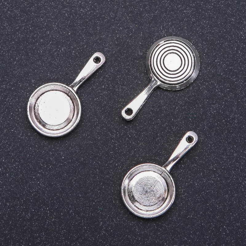 Zawieszka Patelnia, średnica 14 mm, długość 8 mm, średnica drutu 1,6 mm, opakowanie 10 szt. (+ -)