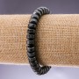 Bransoletka z naturalnego hematitu, gładkie koraliki rondelowe (talerzyki), średnica 8×5 cm, długość 18 mm