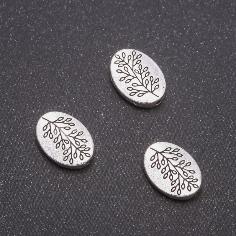 Furnitura koralika-wstawka „Gałązka”, średnica 14×10 mm, średnica 1,5 mm, opakowanie 20 g ±13 szt.