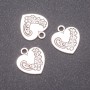 Zawieszka Serce, wymiary 14×16 mm, średnica otworu 1,8 mm, masa 20 g, +/- 11 sztuk