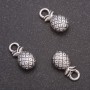 Zawieszka do biżuterii Ananas, średnica 14×7 mm, średnica wewnętrzna 3 mm, masa 20 g, ± 19 szt.
