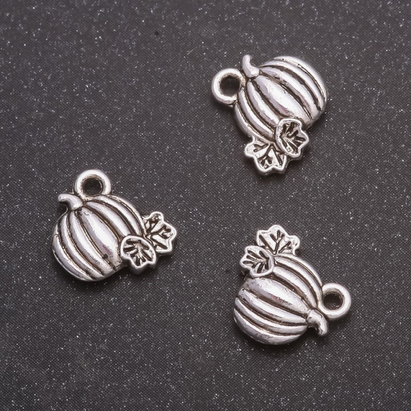 Zawieszka do biżuterii 'Dynia', średnica 10×11 mm, masa 20 g, ± 27 szt.