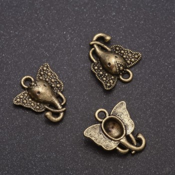 Okucia – zawieszka Słoń (brąz), średnica 16×15 mm, masa 20 g ± 24 szt.