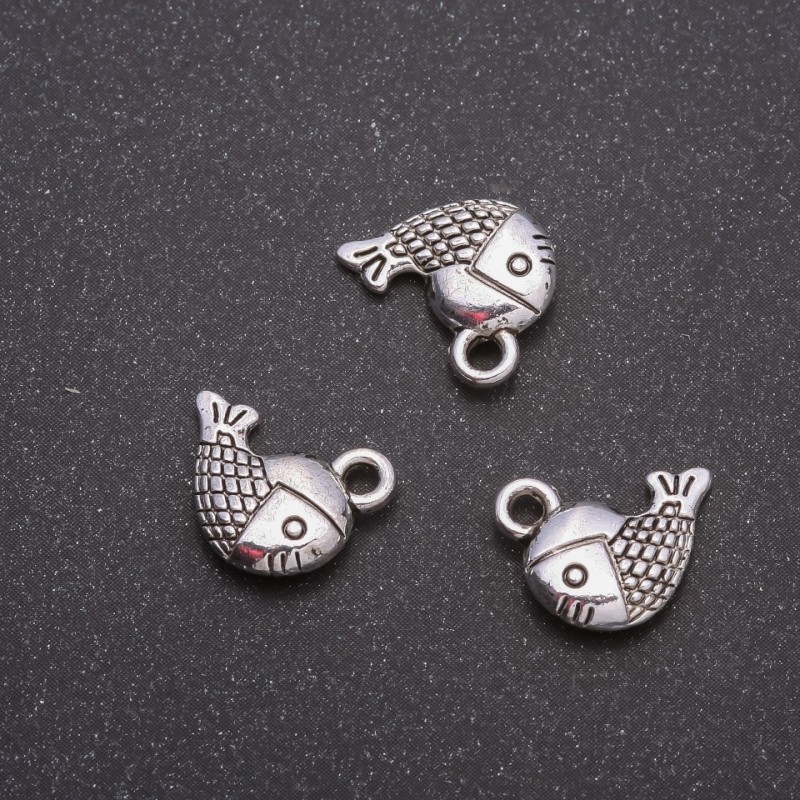 Zawieszka 'Rybka', średnica 13×12 mm, opakowanie 20 szt. +/- 19 szt.