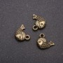 Zawieszka – wisiorek Rybka (brązowy), wymiary 13×12 mm, opakowanie 20 g ± 19 sztuk