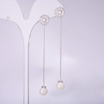 Długie kolczyki sztyfty z serii Majorka 925, grubość 10 mm, długość 80 mm