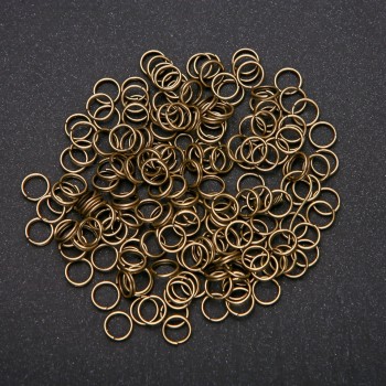 Kółka łączące, kolor brązu, średnica 5 mm, opakowanie 20 g