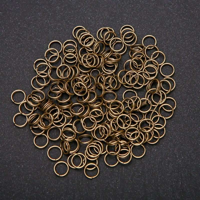 Kółka łączące, kolor brązu, średnica 5 mm, opakowanie 20 g