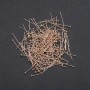 Furnitura – szpilka jubilerska z kuleczką, żółty metal, długość 20 mm, 500 g, 10 000 szt.