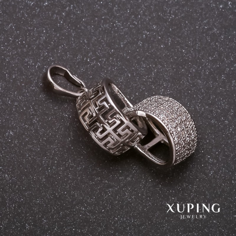 Wisiorek Xuping z kamieniem 15×23×30 mm rhodiowany