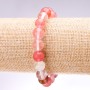 Bransoletka z chalcedonu, gładka kulka, średnica 10 mm, długość 18 cm