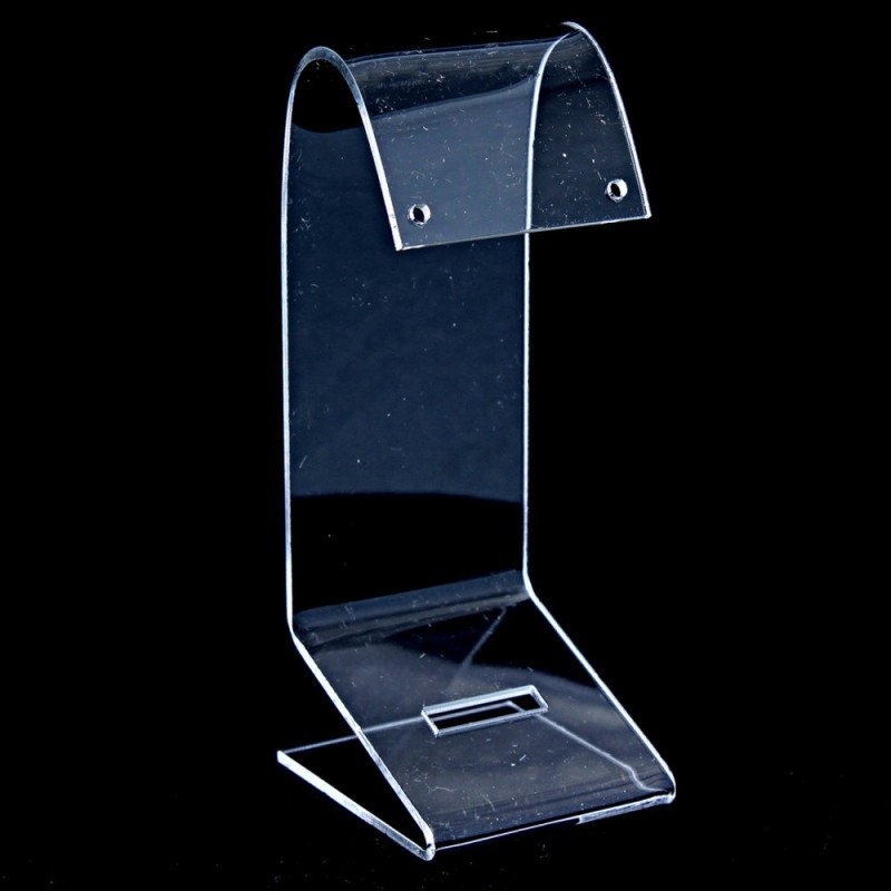 Podstawka do kolczyków, przezroczysty plastik, wysokość 133 mm, szerokość 40 mm, głębokość 50 mm