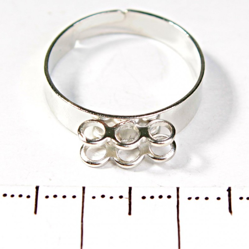Cena za op. /10 szt. 10 mm – Podstawa pod kolczyki na 6 oczek