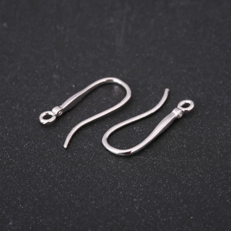 Zapięcia do kolczyków 2×20 mm, metal srebrzysty, cena za parę
