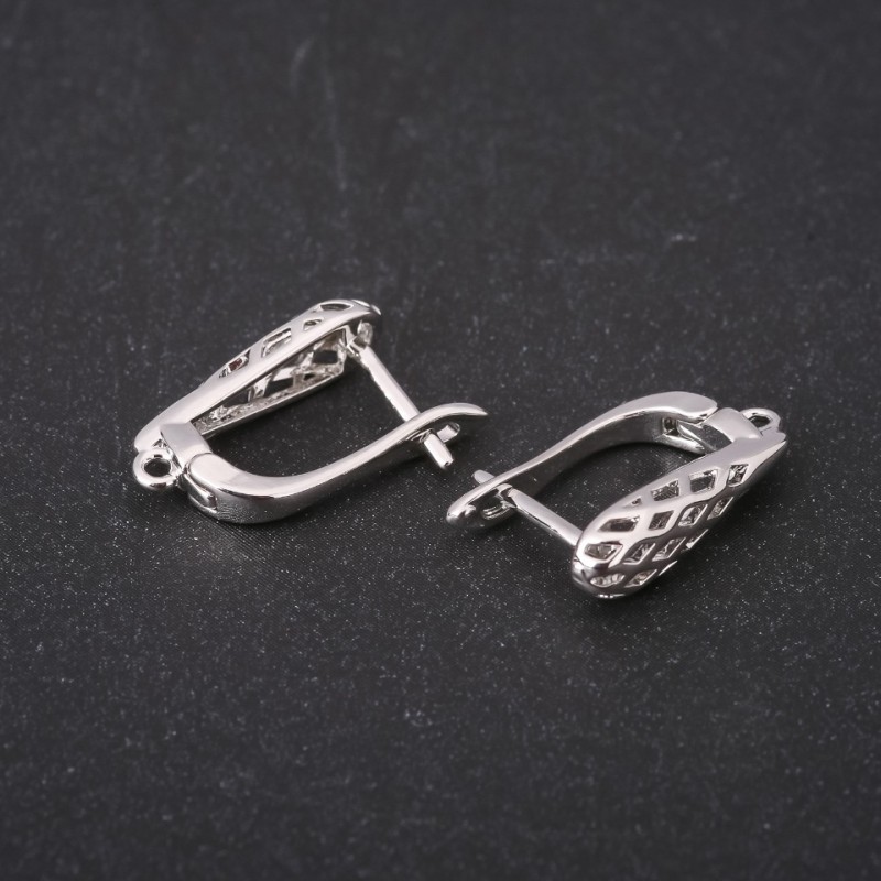 Sztyfty do kolczyków 17×5 mm, metal srebrzysty, cena za parę