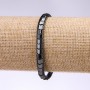 Bransoletka z hematytu, koraliki w kształcie zygzaga, średnica 6×5×3 mm, długość 18 cm, na elastycznej gumce