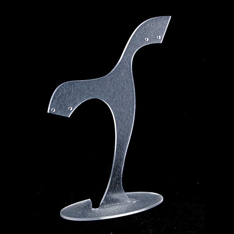 Stojak na kolczyki, matowy plastik, wysokość 160 mm, szerokość 98 mm, głębokość 43 mm